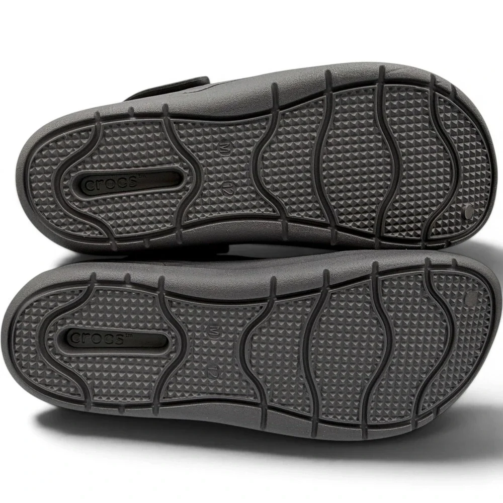 Crocs Inmotion Clog Men 12 Black LiteRide Comfort Sandal 209964-001 **NEW**